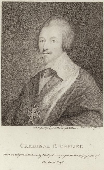 Portrait of Cardinal Richelieu  by Philippe de Champaigne